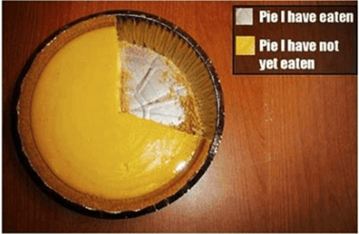 Radial pie chart visualization